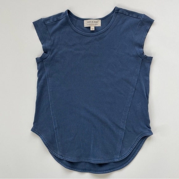 Cloth & Stone Women's Dusty Blue Short Sleeve Tee Size XS - Picture 1 of 6